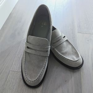Zara suede loafers